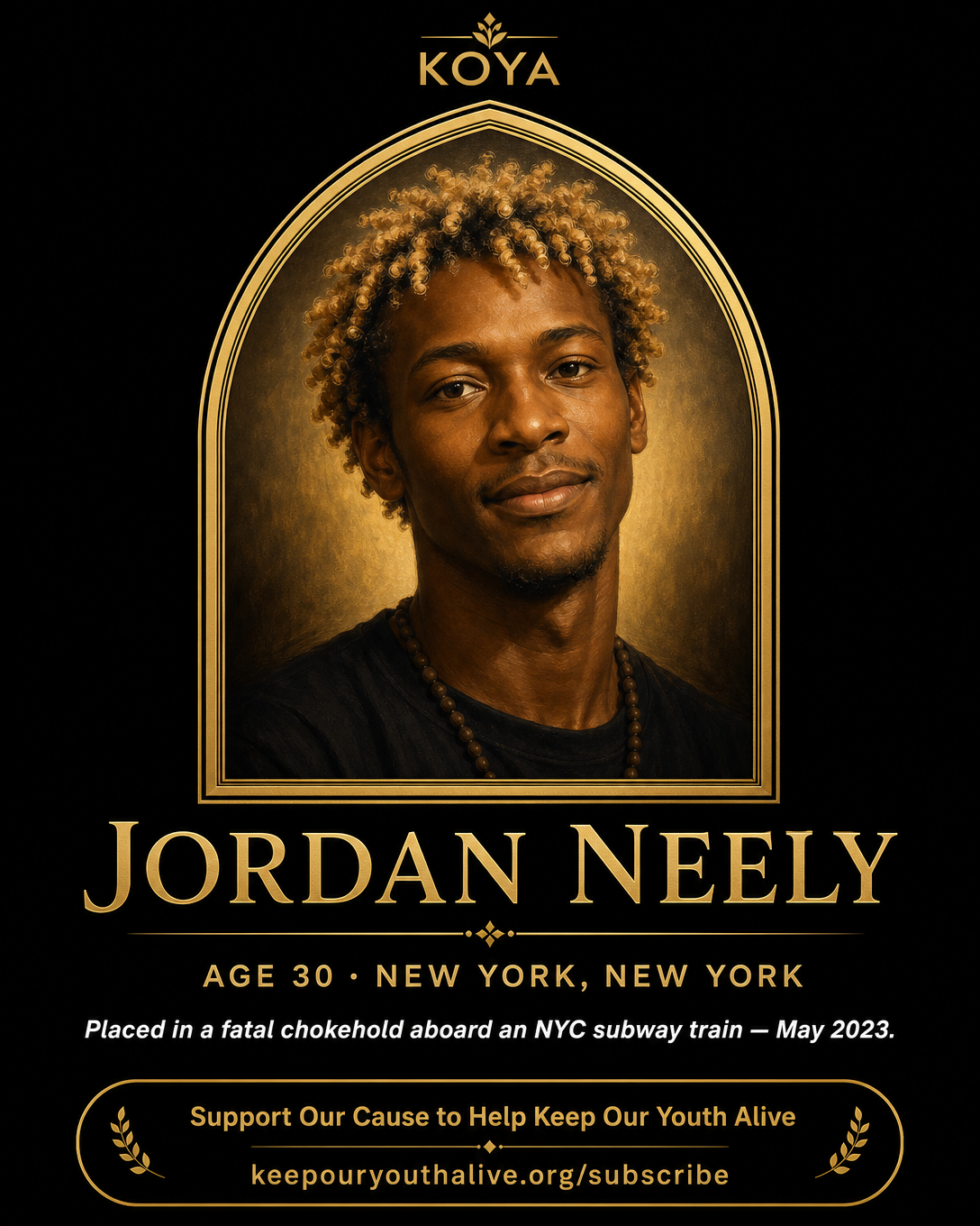 Jordan Neely — KOYA Memory Profile